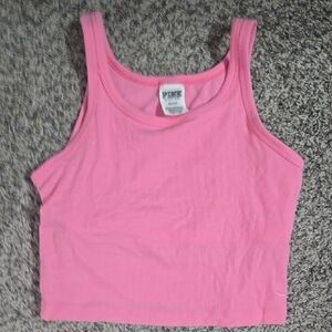 PINK Victoria's Secret Bright Pink Crop Top